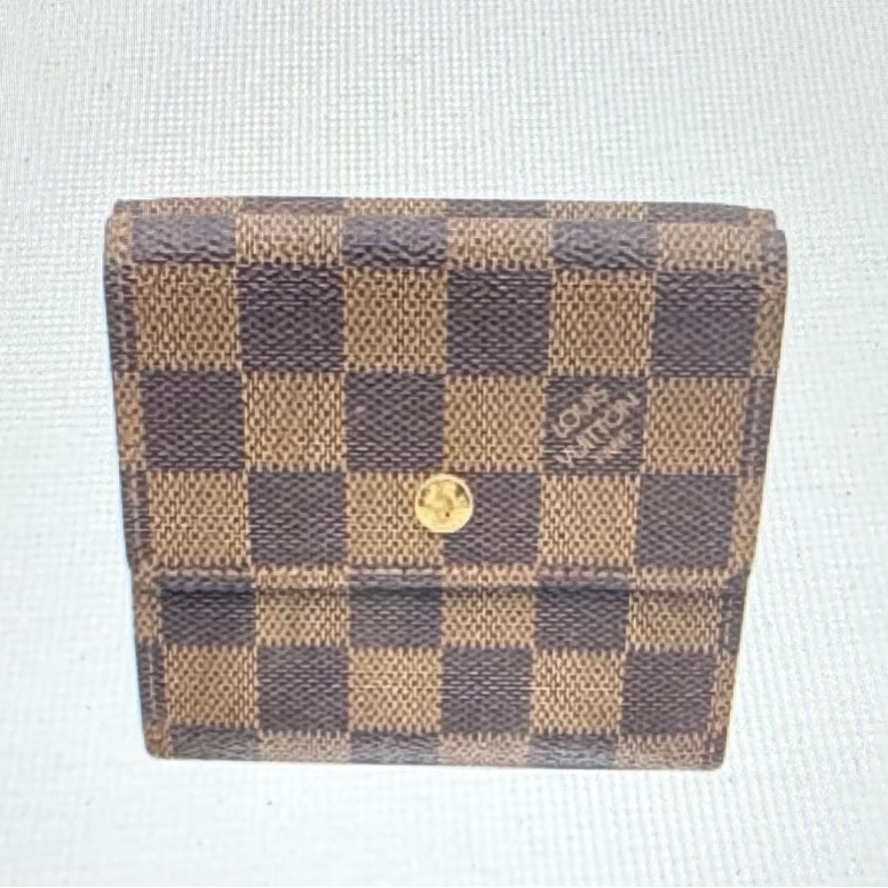 Louis Vuitton Damier Ebene Canvas Compact Bifold Wallet | Made in France